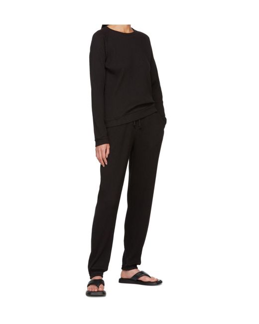 Baserange Black Long Sleeved Ribbed Sweater