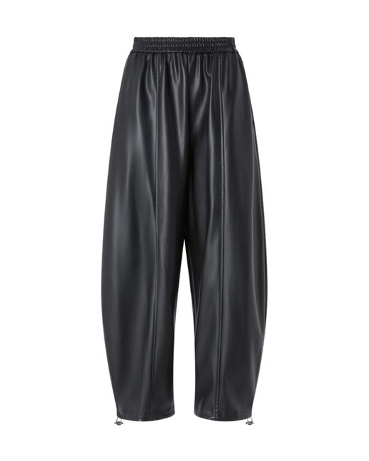 Pinko Black Wide-Leg Elasticated Waist Pants
