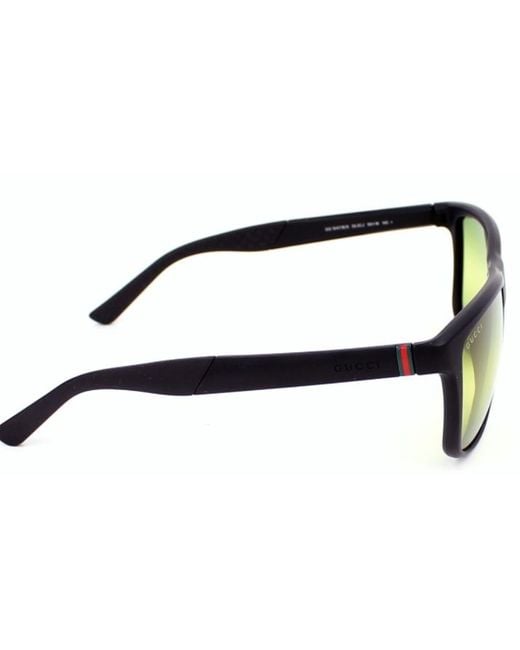 Gucci Yellow Square Sunglasses