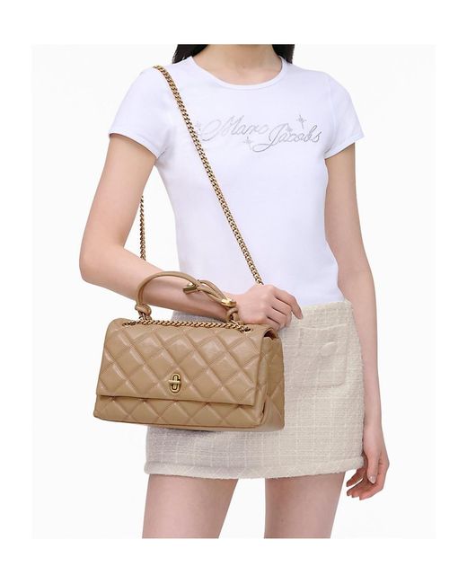 Marc Jacobs Metallic The Quilted Shoulder Bag