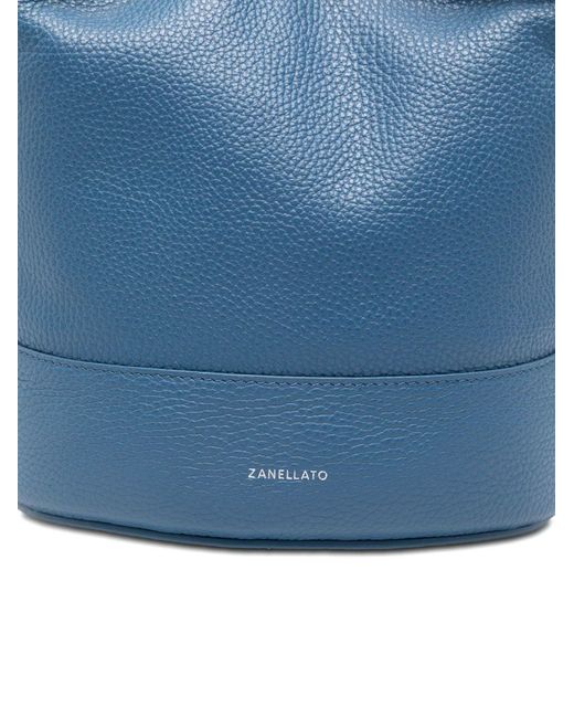 Zanellato Blue Drawstring Shoulder Bag
