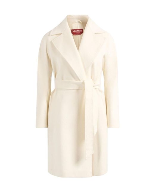 Max Mara White Studio Ravenna Belted Coat