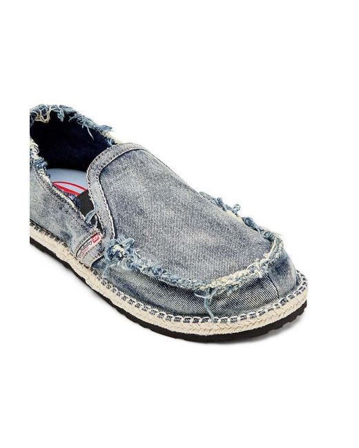 DIESEL Gray D-Lucas Loafers for men