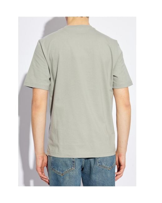 DIESEL White T-Adjust-Bigoval Embossed Oval D T-Shirt for men