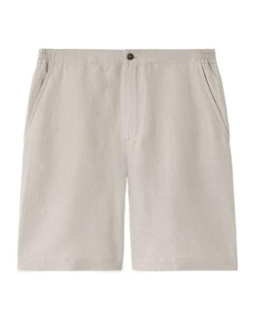 Loro Piana White Nolan Bermuda Shorts for men