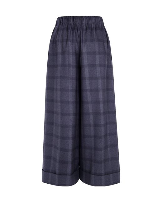 Daniela Gregis Blue 'Pigiama' Pockets Trousers