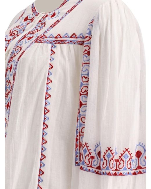 Isabel Marant Pink Kiledia Embroidered Blouse