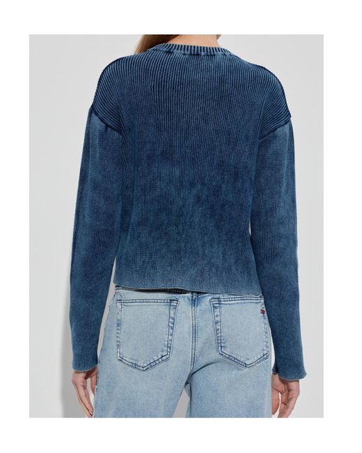 DIESEL Blue Round-Neck Knitwear