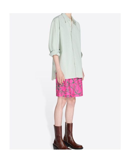 Dries Van Noten Green Croom Embroidered Shirt for men