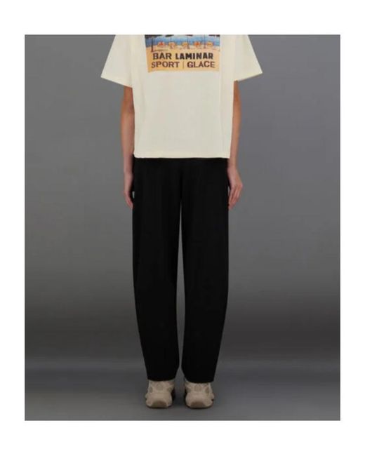Herno Black Laminar High-Waist Wide-Leg Pants