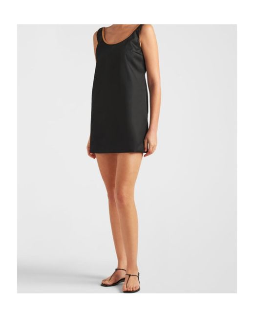 Prada Black Round-Neck Sleeveless Dress