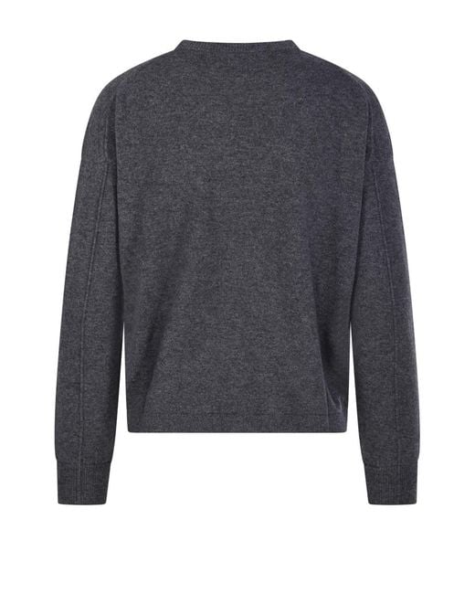 Max Mara Gray Smmnebbie Crewneck Knitted Jumper