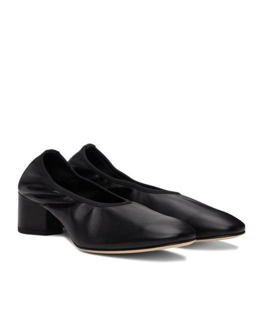 Aeyde Black Round Head High Heels