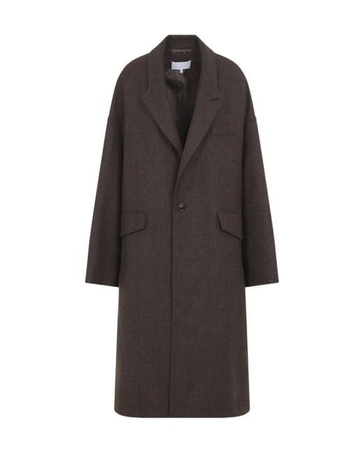 Maison Margiela Brown Long-Sleeved Coat