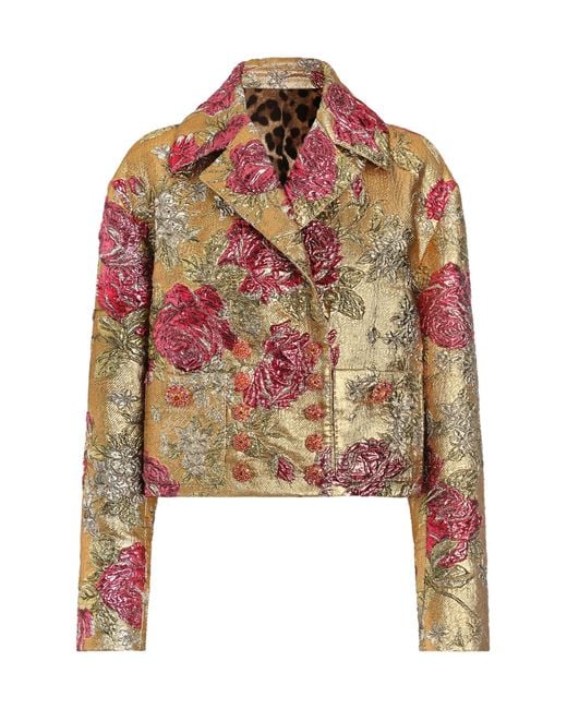 Dolce & Gabbana Red Long-Sleeved Casual Jacket
