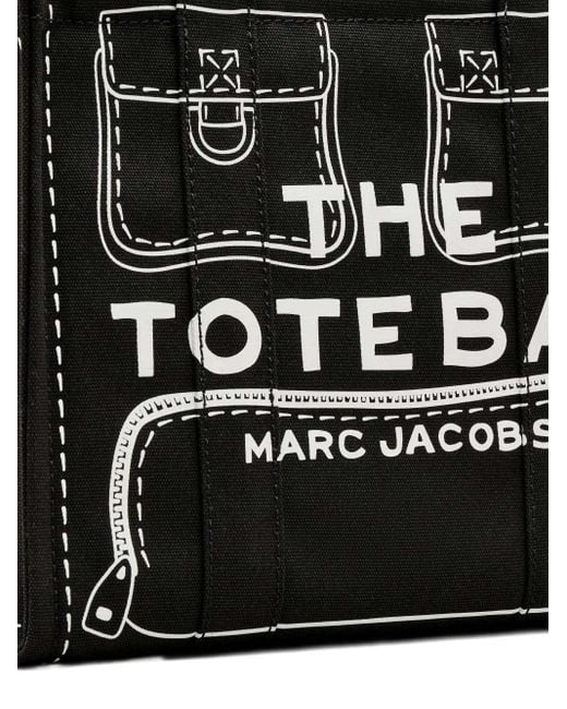 Marc Jacobs Black The Trompe L'Oeil Medium Tote Bag