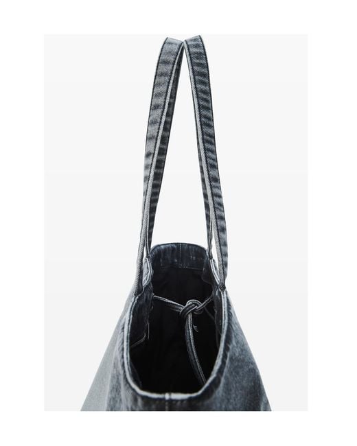 Alexander Wang Gray Punch Large Denim Tote Bag