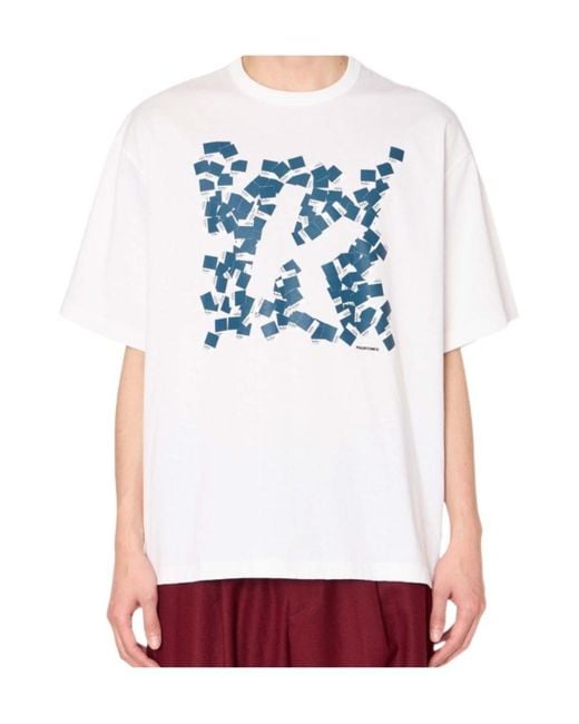 Kolor White Crew-Neck T-Shirt for men