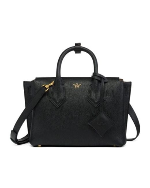 MCM Black Milla Small Tote Bag