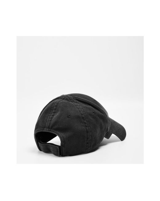 Balenciaga Black Logo Baseball Hat for men