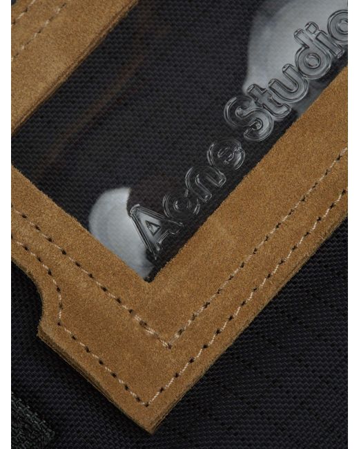 Acne Blue Logo Wash Bag for men