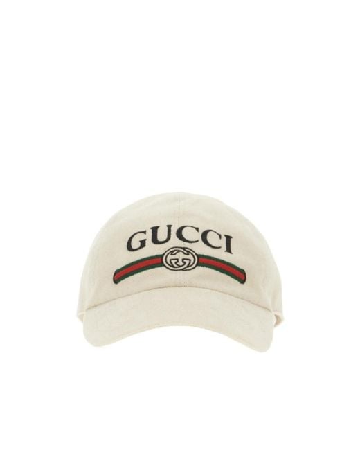 Gucci Natural Adjustable Baseball Cap for men