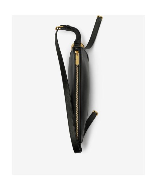 Burberry Black Shield Zipped Shoulder Bag