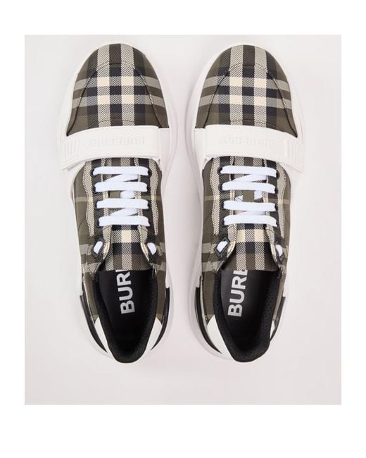 Burberry Multicolor Logo Check Sneakers for men