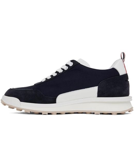 Thom Browne Blue Alumni Lace-Up Sneakers for men