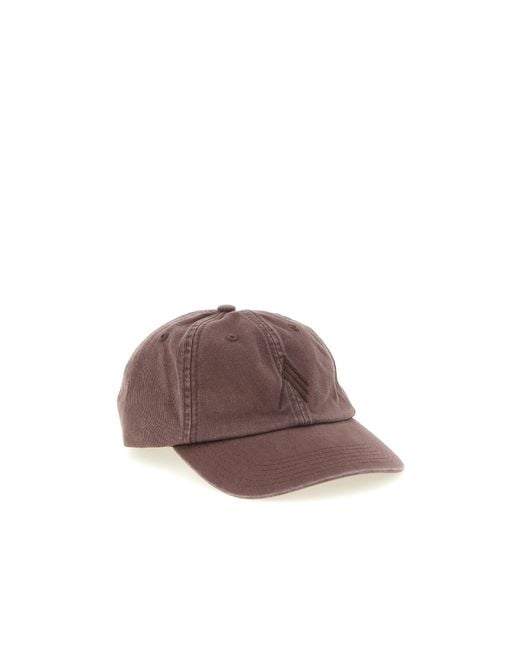 The Attico Brown Logo Baseball Cap