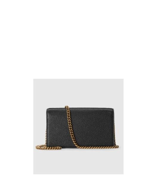 Gucci Black Interlocking G Wallet On Chain