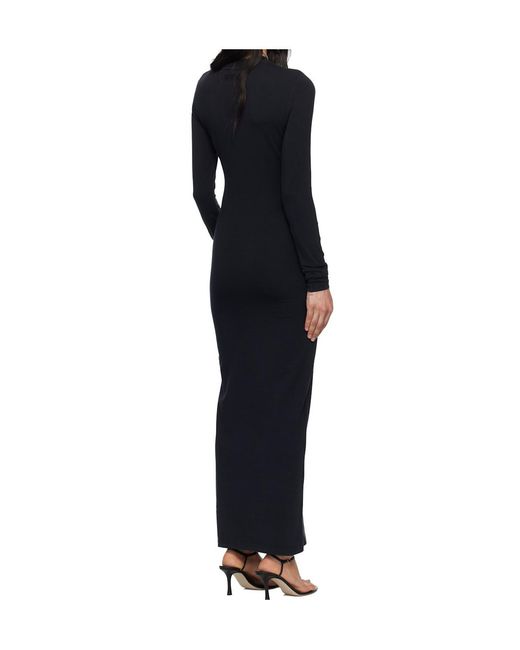 Vetements Black Long-Sleeve Maxi Dress