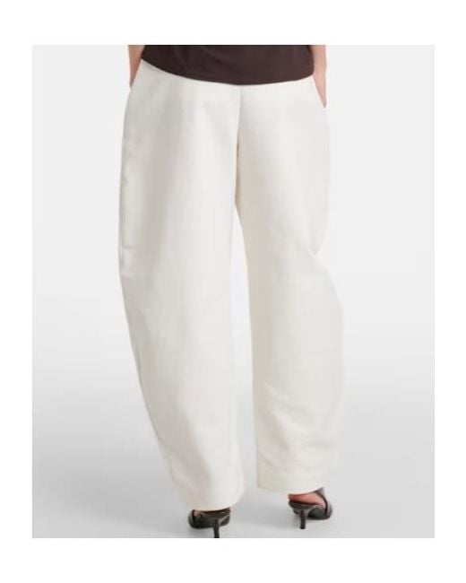 Rohe White High-Waisted Leggings