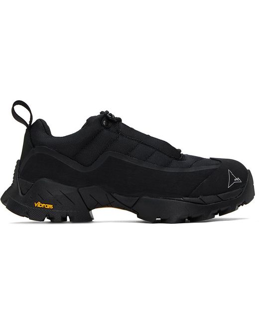 Roa Black Quilted Low-Top Trainers for men