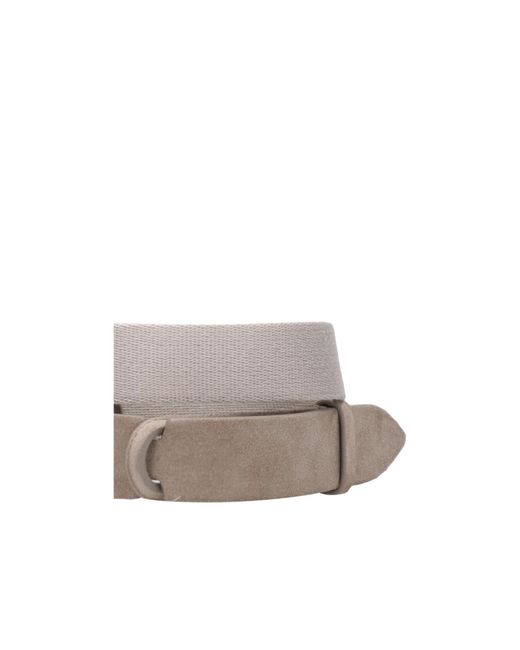 Orciani White Textured Belt for men
