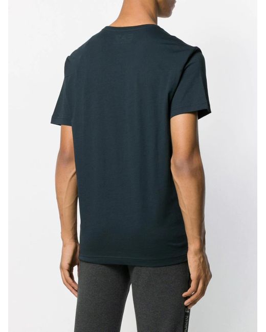Emporio Armani Green Logo Printed T-Shirt for men