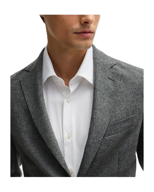 Boss Gray Classic Blazer for men