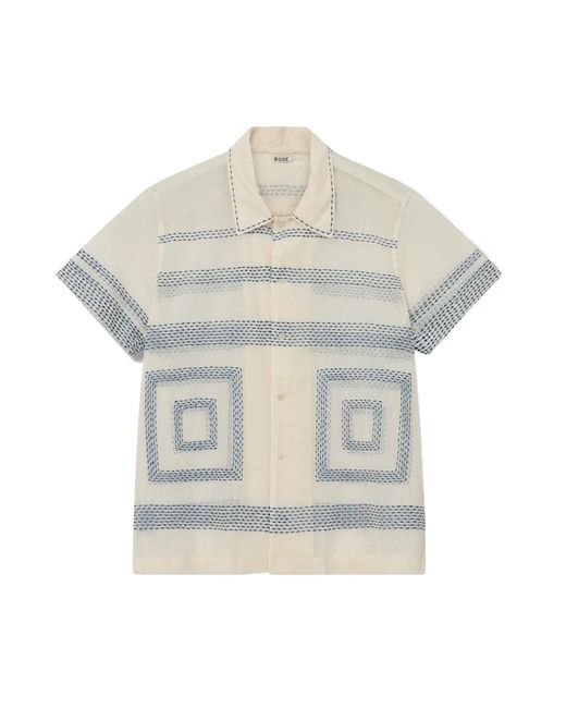 Bode Gray Short-Sleeved Shirt for men