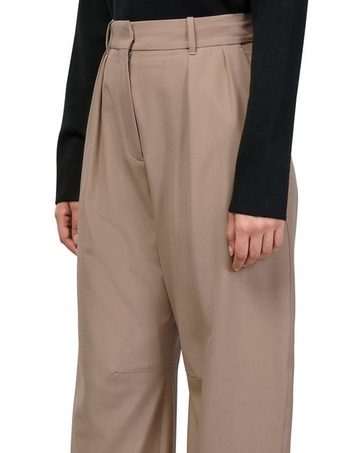 Loewe Gray Pleated Casual Pants