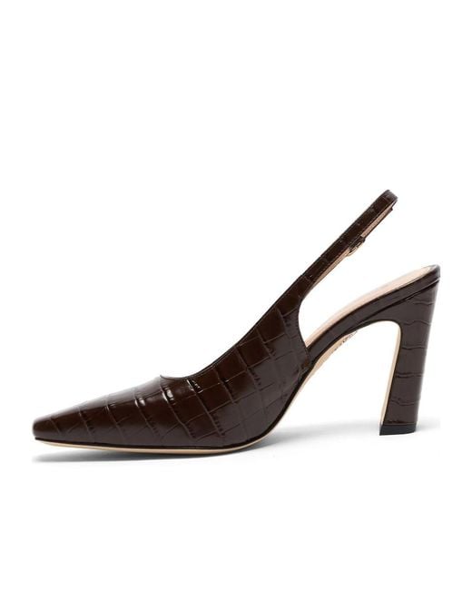 Stuart Weitzman Brown Stassi Slingback 85