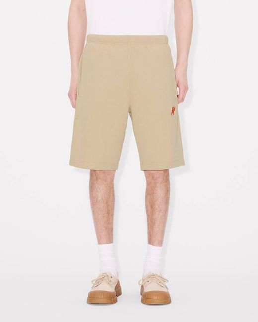 KENZO Natural Elephant Logo' Embroidered Short for men