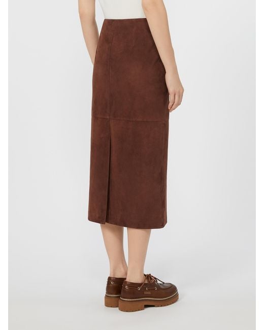 Weekend by Maxmara Brown Pala Midi Skirt