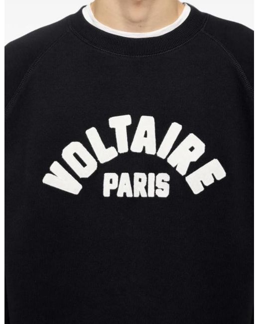 Zadig & Voltaire Blue Sweatshirt Sunco for men