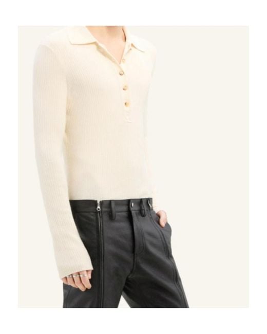 Courreges White Courrèges Button-Fastened Knitted Jumper