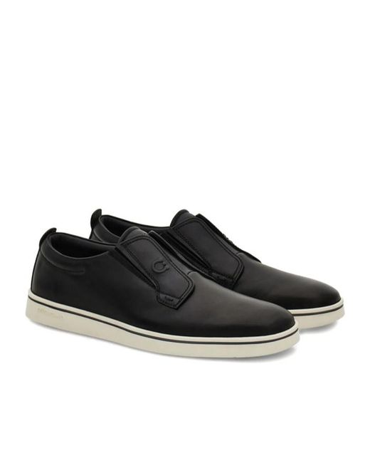 Ferragamo Black Slip-On Sneaker for men