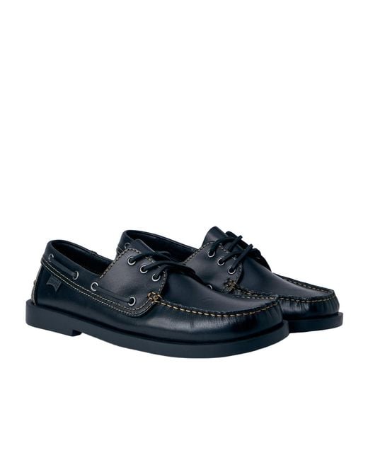 Camper Blue Don Moccasins for men