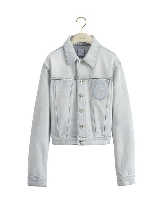 Dior White Short Denim Jacket