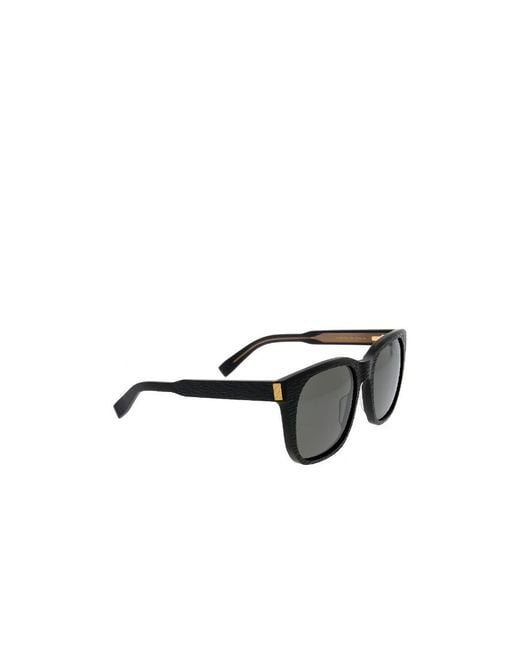 Dunhill Gray Square Frame Sunglasses for men