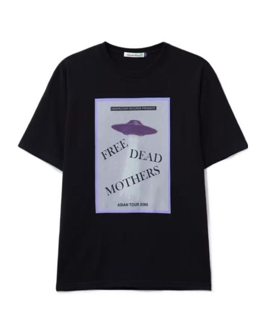 Undercover Black Graphic-Printed Crewneck T-Shirt for men