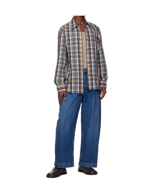 Studio Nicholson Blue Wide-Leg Jeans for men